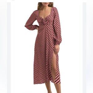 Favorite Daugh Vineyard Geometric Print Long-Sleeve Midi-Dress